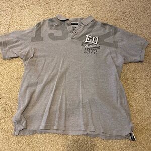 Ecko Unltd. Mens Grey Polo Tee
